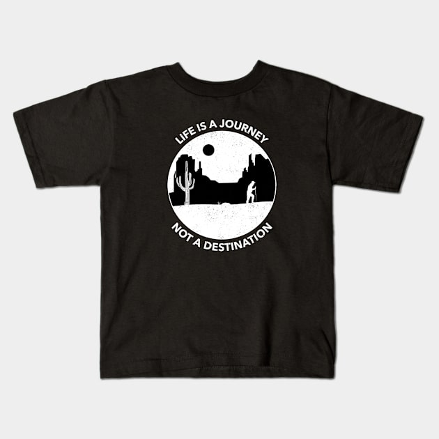 Life is a Journey, Not a Destination CANYONEERING Kids T-Shirt by BongBong11